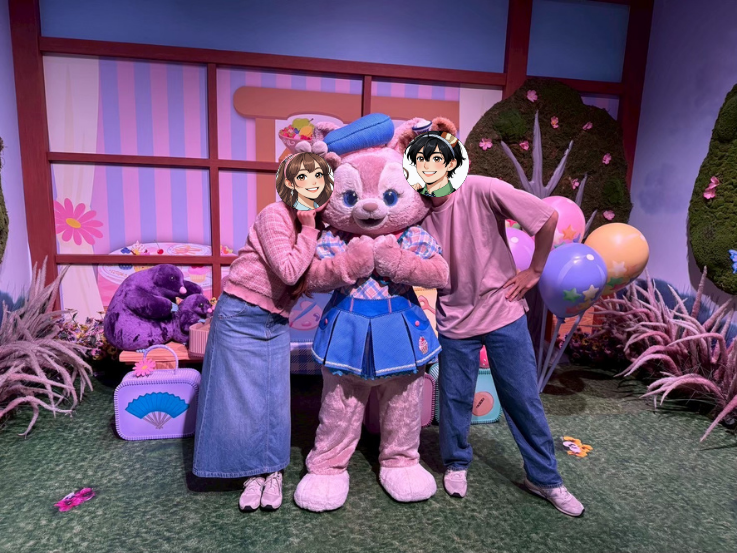 リーナベルとのグリーティング写真
