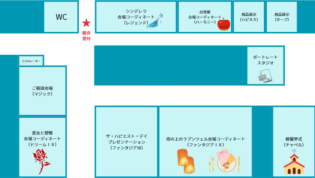 ブライダル・ドリーム・プレビュー全体マップ