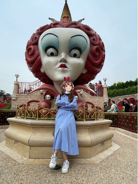 ハートの女王との写真