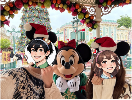 ミニーちゃんとのグリーティングの様子